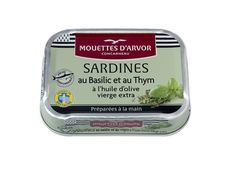 Sardines au basilic et au thym, à l’huile d’olive vierge extra, 1-6