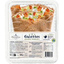 Galettes saumon poireaux