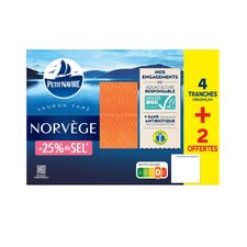 Saumon fumé Norvège -25% de sel