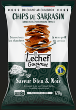 Chips de sarrasin saveur bleu noix