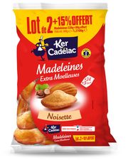 Madeleines Extra Moelleuses Noisette