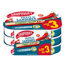 Filets de Sardines Piment Bio