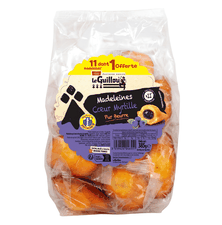 Madeleines coeur Myrtille pur beurre