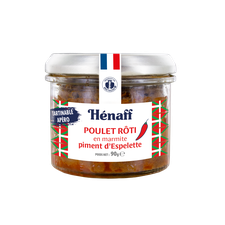 Préparation à tartiner à base de viande de poulet et de piment d&rsquo;Espelette