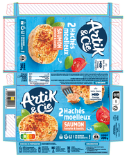 Haché moelleux de saumon tomate et basilic