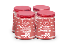 Yaourt au lait entier saveur framboise