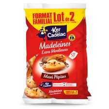 Madeleines Extra Moelleuses Maxi Pépites