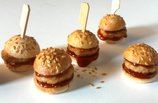 Mini burgers poulet et sauce barbecue