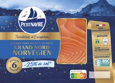 Saumon fumé Grand Nord Norvégien réduit en sel