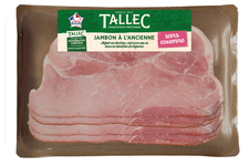 Jambon à l&rsquo;Ancienne Découenné dégraissé Cuit au Torchon – 4 Tranches