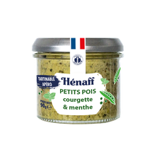 Tartinable à base de petits pois, courgette et menthe