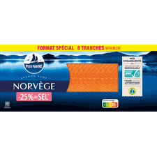 Saumon fumé Norvège -25% de sel