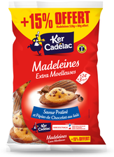 Madeleines Extra Moelleuses Saveur Praliné et Pépites De Chocolat Au Lait