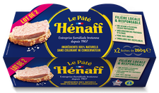 Le pâté de porc Hénaff – lot de 2x260G