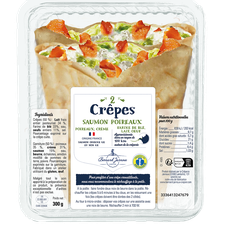 Crêpes saumon poireaux