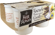 Yaourt étuvé au lait entier arôme naturel vanille de Madagascar