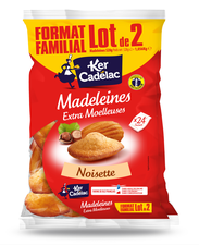 Madeleines Extra Moelleuses Noisette