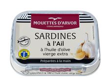 Sardines à l’ail à l’huile d’olive vierge extra