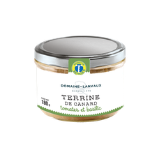 Terrine de canard tomates et basilic