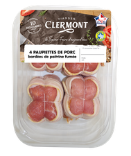 Paupiettes de porc VPF bardées de poitrine fumée
