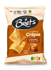 Chips de crêpes saveur caramel au beurre salé