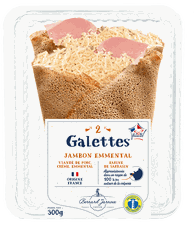 Galettes jambon fromage