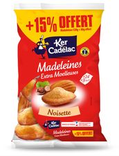 Madeleines Extra Moelleuses Noisette