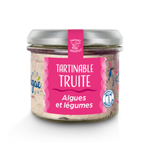 Tartinable de truite, algues et légumes