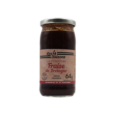 Confiture Fraise de Bretagne  pot réutilisable