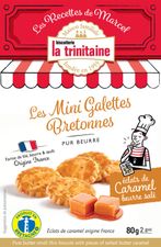Les Mini Galettes Bretonnes Pur Beurre aux éclats de caramel au beurre salé (sachet vrac) – Etui Pocket