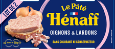 Pâté de porc supérieur oignons et lardons