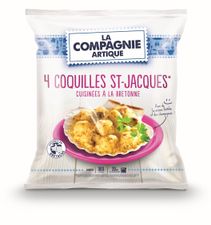 Coquilles St Jacques cuisinées à la bretonne 30% de noix