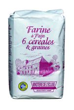 farine à pain 6 céréales et graines
