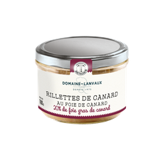 Rillettes pur canard au foie gras de canard 20% au foie de canard