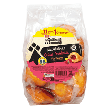 Madeleines coeur Framboise