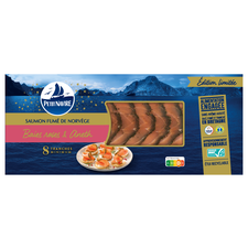 Saumon fumé de Norvège baies roses & aneth 8T minimum