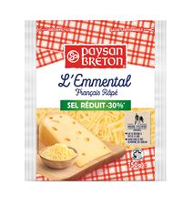 L’Emmental râpé sel réduit de 30 %
