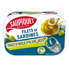 Filets de Sardines Trait d’huile d’olive bio