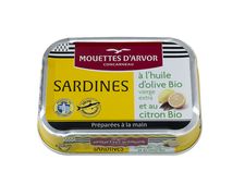 Sardines à l’huile d’olive bio et au citron Bio – 1/6