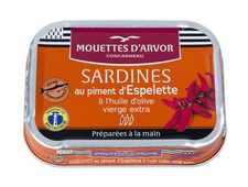 Sardines au piment d’Espelette à l’huile d’olive vierge extra