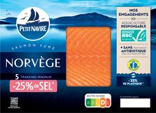 Saumon fumé Norvège -25% de sel