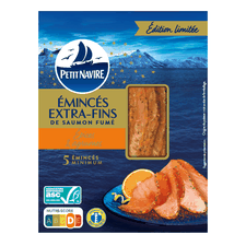 Emincés extra-fins de saumon fumé épices & agrumes