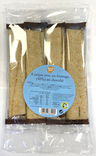 Crêpes avec un fourrage au chocolat