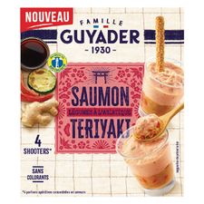 Shooters Saumon Teriyaki & légumes à l&rsquo;asiatique