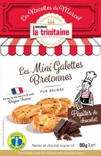Les Mini Galettes Bretonnes Pur Beurre aux pépites de chocolat (sachet vrac) – Etui Pocket