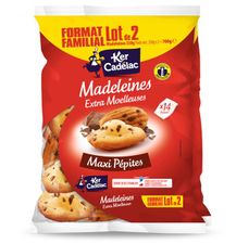 Madeleines Extra Moelleuses Maxi Pépites