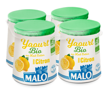 Yaourt au lait entier saveur citron BIO