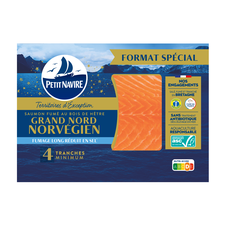 Saumon fumé Grand Nord Norvégien réduit en sel