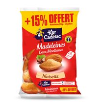 Madeleines Extra Moelleuses Noisette