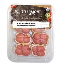 Paupiettes de porc VPF bardées de poitrine fumée